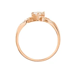 Bague Argent Rose Avalon Oxyde De Zirconium