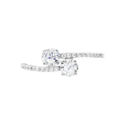 Bague Arista Or Blanc Oxyde De Zirconium