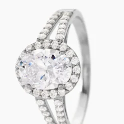Bague Arjun Or Blanc Oxyde De Zirconium