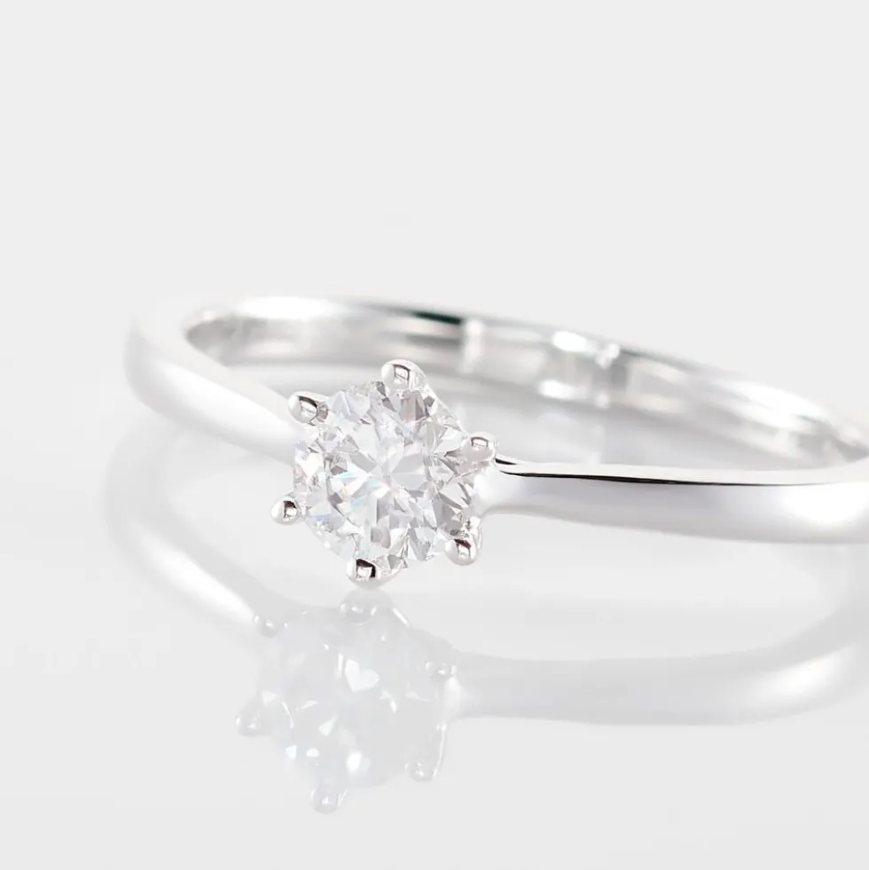 Bague Athena Or Blanc Diamant