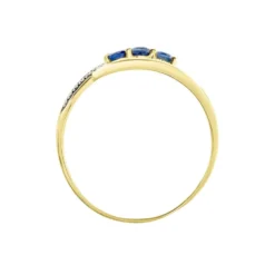 Bague Aurora Or Bicolore Saphir Et Diamant