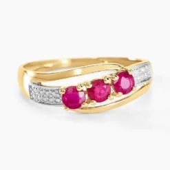 Bague Aurora Or Jaune Rubis