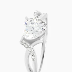 Bague Avalon Argent Blanc Oxyde De Zirconium