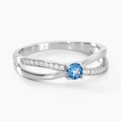 Bague Bertheline Argent Blanc Oxyde De Zirconium