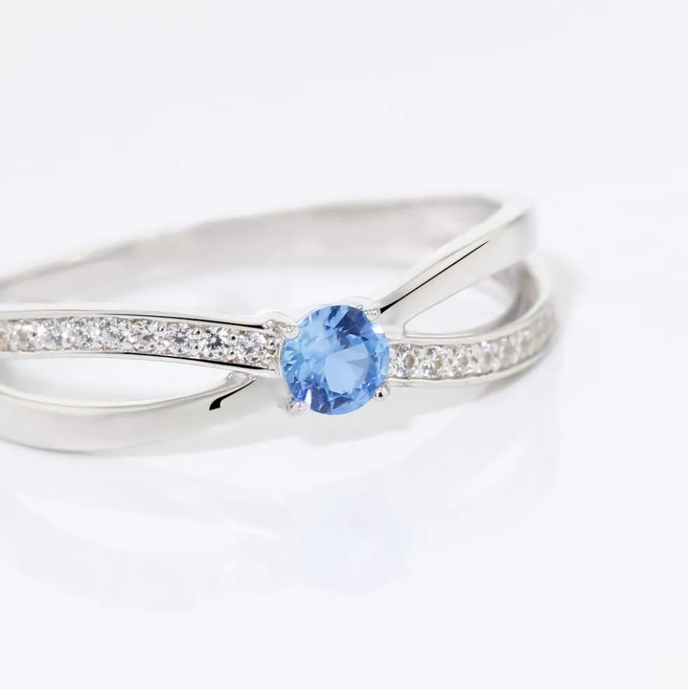 Bague Bertheline Argent Blanc Oxyde De Zirconium