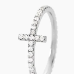 Bague Biche Argent Blanc Oxyde De Zirconium