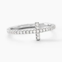 Bague Biche Argent Blanc Oxyde De Zirconium