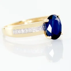Bague Billel Or Jaune Saphir Diamant