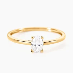 Bague Borje Or Jaune Oxyde De Zirconium