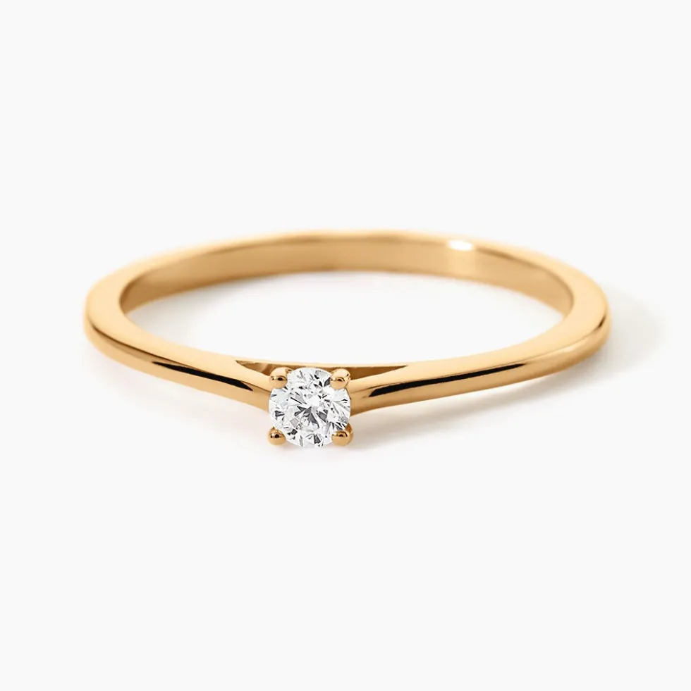 Bague Brynne Plaqué Or Jaune Oxyde De Zirconium