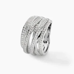 Bague Caledonia Argent Blanc Oxyde De Zirconium