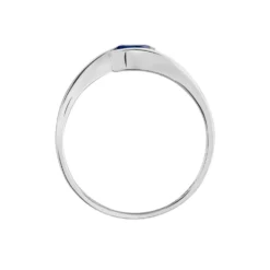 Bague Camilia Or Blanc Saphir