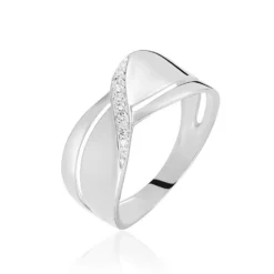 Bague Camomille Or Blanc Diamant