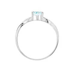 Bague Candice Or Blanc Topaze