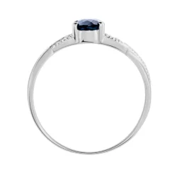 Bague Candice Or Blanc Topaze