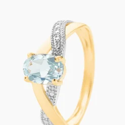 Bague Candice Or Jaune Topaze