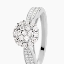 Bague Chou Or Blanc Diamant