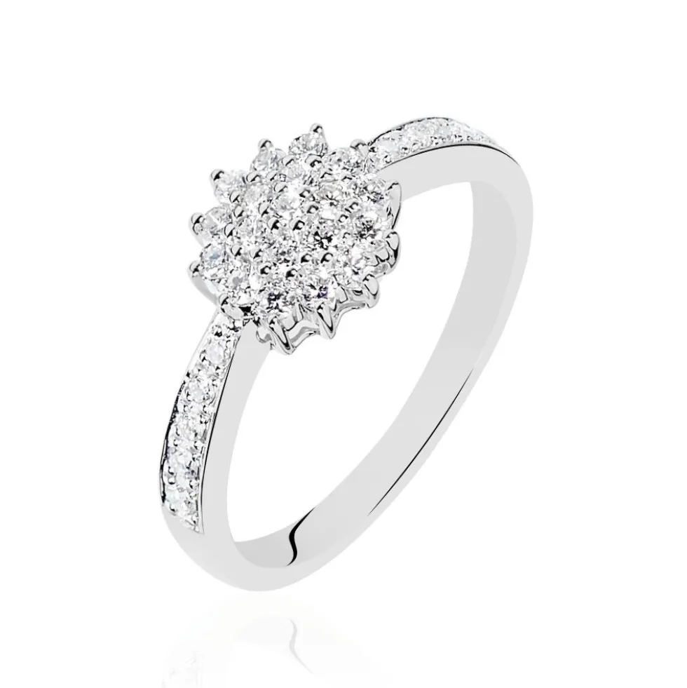 Bague Chou Or Blanc Diamant
