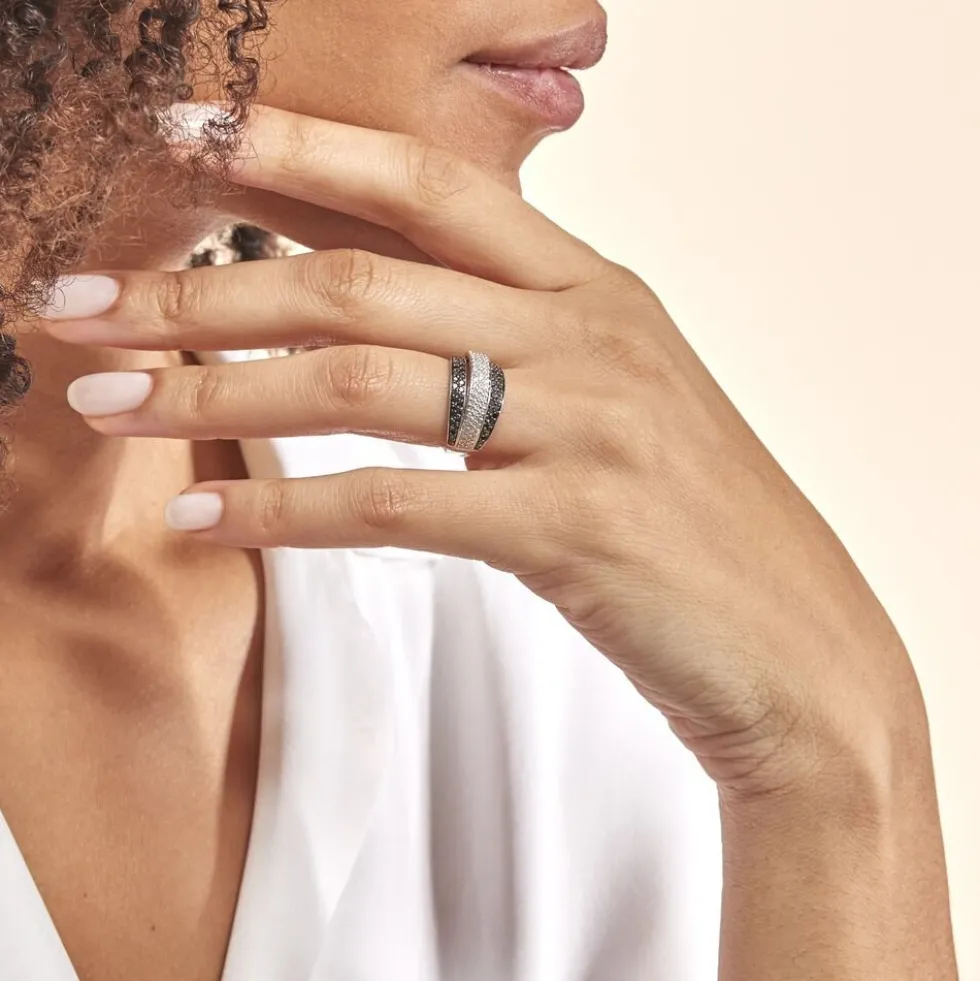 Bague Cihan Or Blanc Diamant