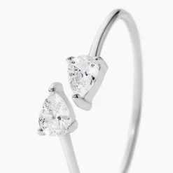 Bague Cinzia Argent Blanc Oxyde De Zirconium