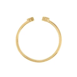 Bague éclat Perlé Plaqué Or Oxyde De Zirconium