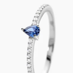 Bague Clova Argent Blanc Oxyde De Zirconium