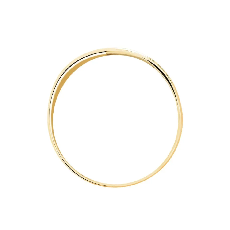 Bague Croisee Or Jaune Diamant