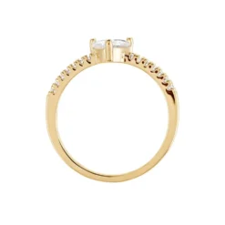 Bague Crush Plaqué Or Jaune Oxyde De Zirconium