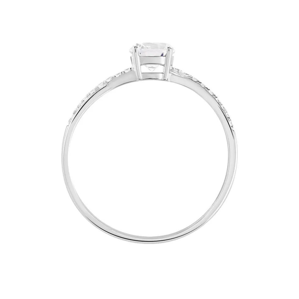 Bague Dana Or Blanc Oxyde De Zirconium