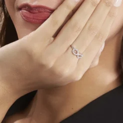 Bague Davila Argent Blanc Oxyde De Zirconium
