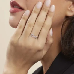 Bague Davila Argent Blanc Oxyde De Zirconium