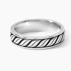 Bague Davin Argent Blanc