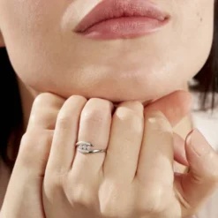 Bague Delphine Or Blanc Diamant