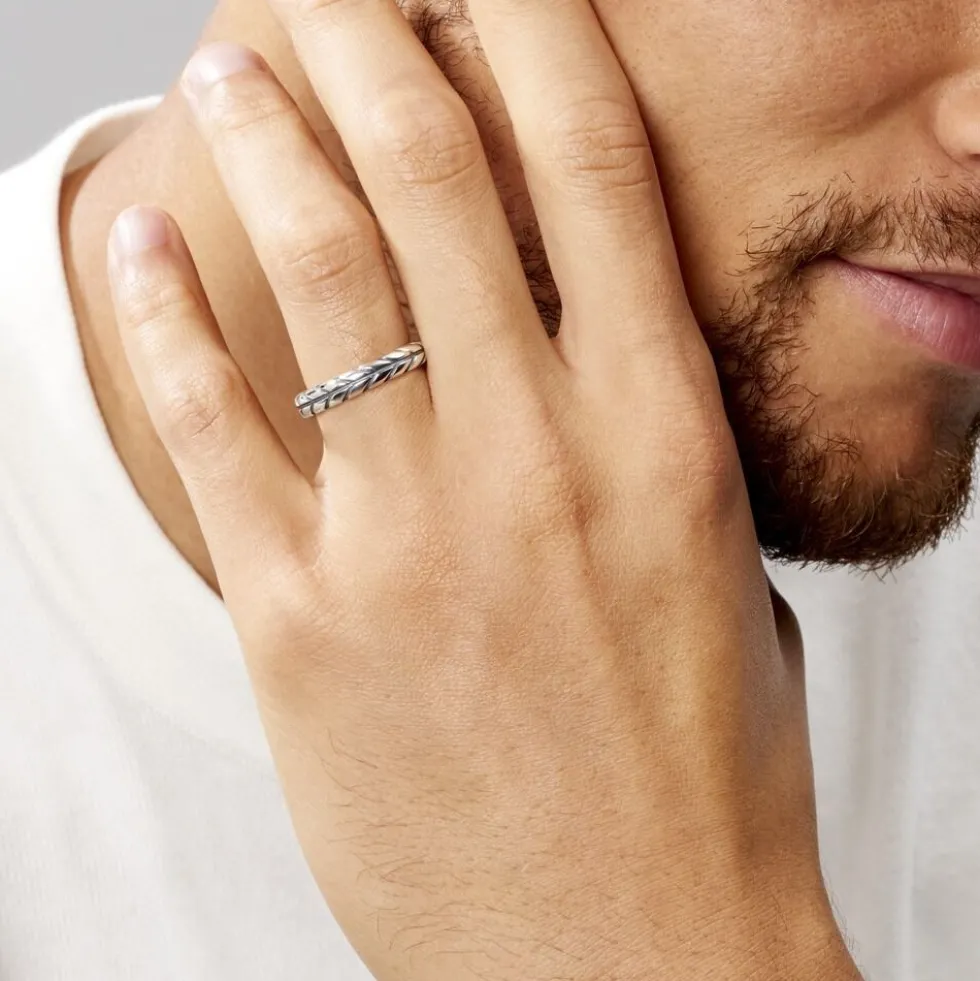 Bague Denys Argent Blanc