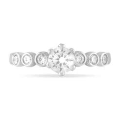Bague Didiane Argent Blanc Oxyde De Zirconium