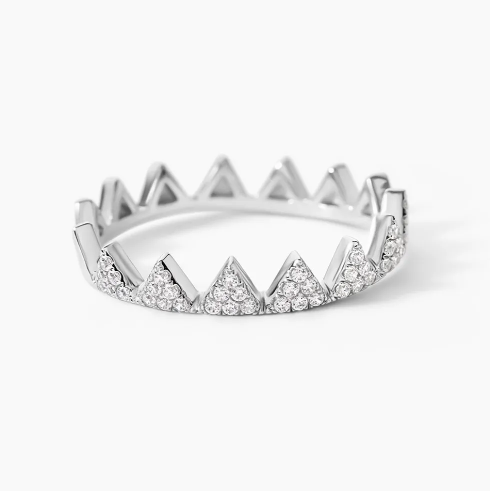 Bague Doria Argent Blanc Oxyde De Zirconium