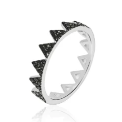 Bague Doria Argent Blanc Oxyde De Zirconium