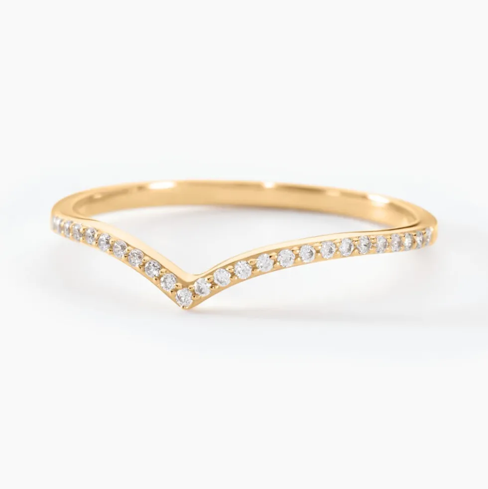 Bague Dounia Or Jaune Oxyde De Zirconium