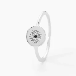 Bague Dristie Argent Blanc Turquoise