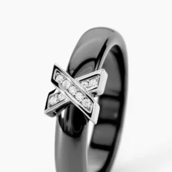 Bague Edwin Argent Blanc Oxyde De Zirconium