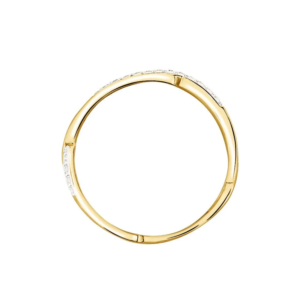 Bague Eister Or Jaune Oxyde De Zirconium
