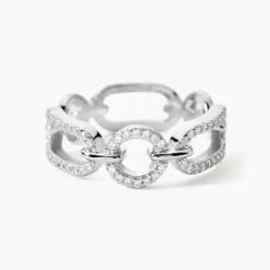 Bague Ela Argent Blanc Oxyde De Zirconium