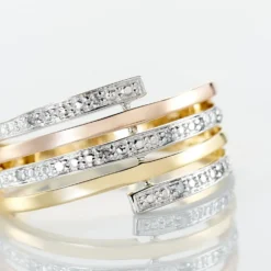 Bague Eleonore Or Tricolore Diamant
