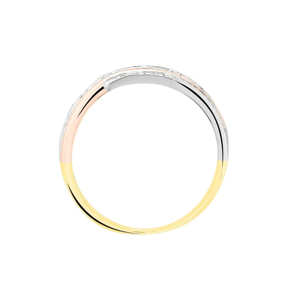 Bague Eleonore Or Tricolore Diamant