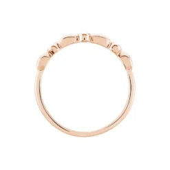 Bague Ellena Argent Rose Oxyde De Zirconium