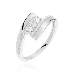 Bague Elorria Or Blanc Diamant