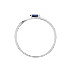 Bague Emotion Or Blanc Saphir Diamant