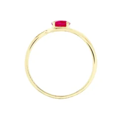Bague Emotion Or Jaune Rubis Diamant