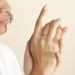 Bague Ester Or Jaune Diamant