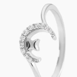 Bague Estrella Argent Blanc Oxyde De Zirconium